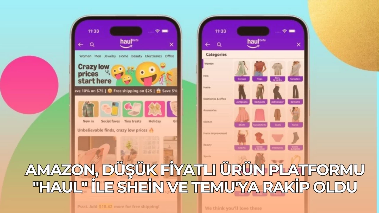 Amazon, Düşük Fiyatlı Ürün Platformu "Haul" ile Shein ve Temu'ya Rakip Oldu