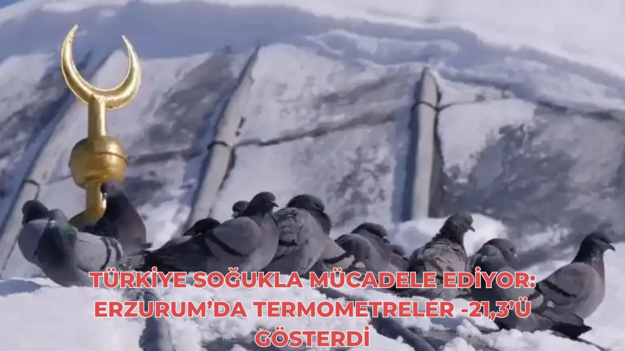 Türkiye Soğukla Mücadele Ediyor: Erzurum’da Termometreler -21,3’ü Gösterdi