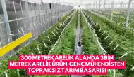 300 Metrekarelik Alanda 3 Bin Metrekarelik Ürün: Genç Mühendisten Topraksız Tarım Başarısı