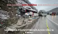 Samsun'da Yolcu Otobüsü Kazası: 1 Ölü, 16 Yaralı