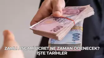 Zamlı Asgari Ücret Ne Zaman Ödenecek? İşte Tarihler