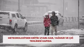 Meteoroloji’den Kritik Uyarı: Kar, Yağmur ve Çığ Tehlikesi Kapıda