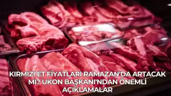 Kırmızı Et Fiyatları Ramazan'da Artacak mı? UKON Başkanı'ndan Önemli Açıklamalar