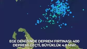 Ege Denizi'nde Deprem Fırtınası: 400 Depremi Geçti, Büyüklük 4.8 Mw!