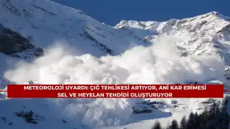 Meteoroloji Uyardı: Çığ Tehlikesi Artıyor, Ani Kar Erimesi Sel ve Heyelan Tehdidi Oluşturuyor