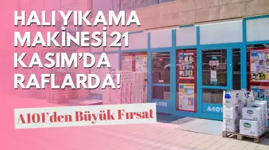 A101’den Büyük Fırsat: Halı Yıkama Makinesi 21 Kasım’da Raflarda!