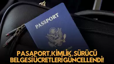 Yeni Harç ve Vergi Düzenlemesi: Pasaport, Kimlik, Sürücü Belgesi Ücretleri Güncellendi!