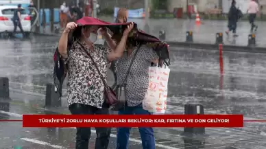 Türkiye’yi Zorlu Hava Koşulları Bekliyor: Kar, Fırtına ve Don Geliyor!