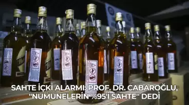 Sahte İçki Alarmı: Prof. Dr. Cabaroğlu, "Numunelerin %95'i Sahte" Dedi