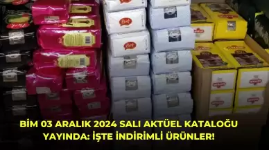 BİM 03 Aralık 2024 Salı Aktüel Kataloğu Yayında: İşte İndirimli Ürünler!