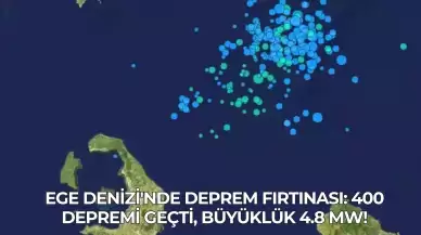 Ege Denizi'nde Deprem Fırtınası: 400 Depremi Geçti, Büyüklük 4.8 Mw!