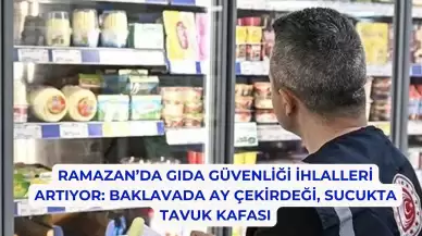 Ramazan’da Gıda Güvenliği İhlalleri Artıyor: Baklavada Ay Çekirdeği, Sucukta Tavuk Kafası