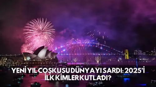 Yeni Yıl Coşkusu Dünyayı Sardı: 2025’i İlk Kimler Kutladı?