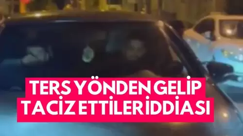 Trafikte Kurallara Aykırı Davranış... Ters Yönden Gelen Sürücü Sopa Gösterdi İddiası