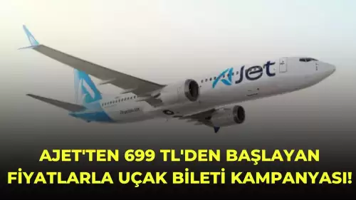 AJet'ten 699 TL'den Başlayan Fiyatlarla Uçak Bileti Kampanyası!