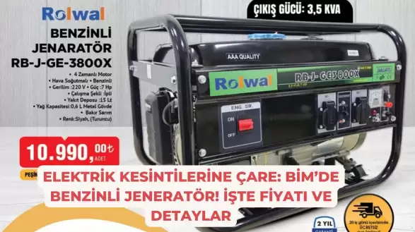 Elektrik Kesintilerine Çare: BİM’de Benzinli Jeneratör! İşte Fiyatı ve Detaylar