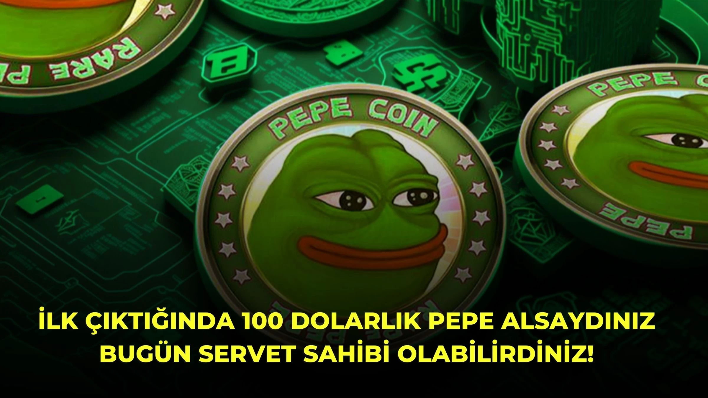 İlk Çıktığında 100 Dolarlık PEPE Alsaydınız Bugün Servet Sahibi Olabilirdiniz!