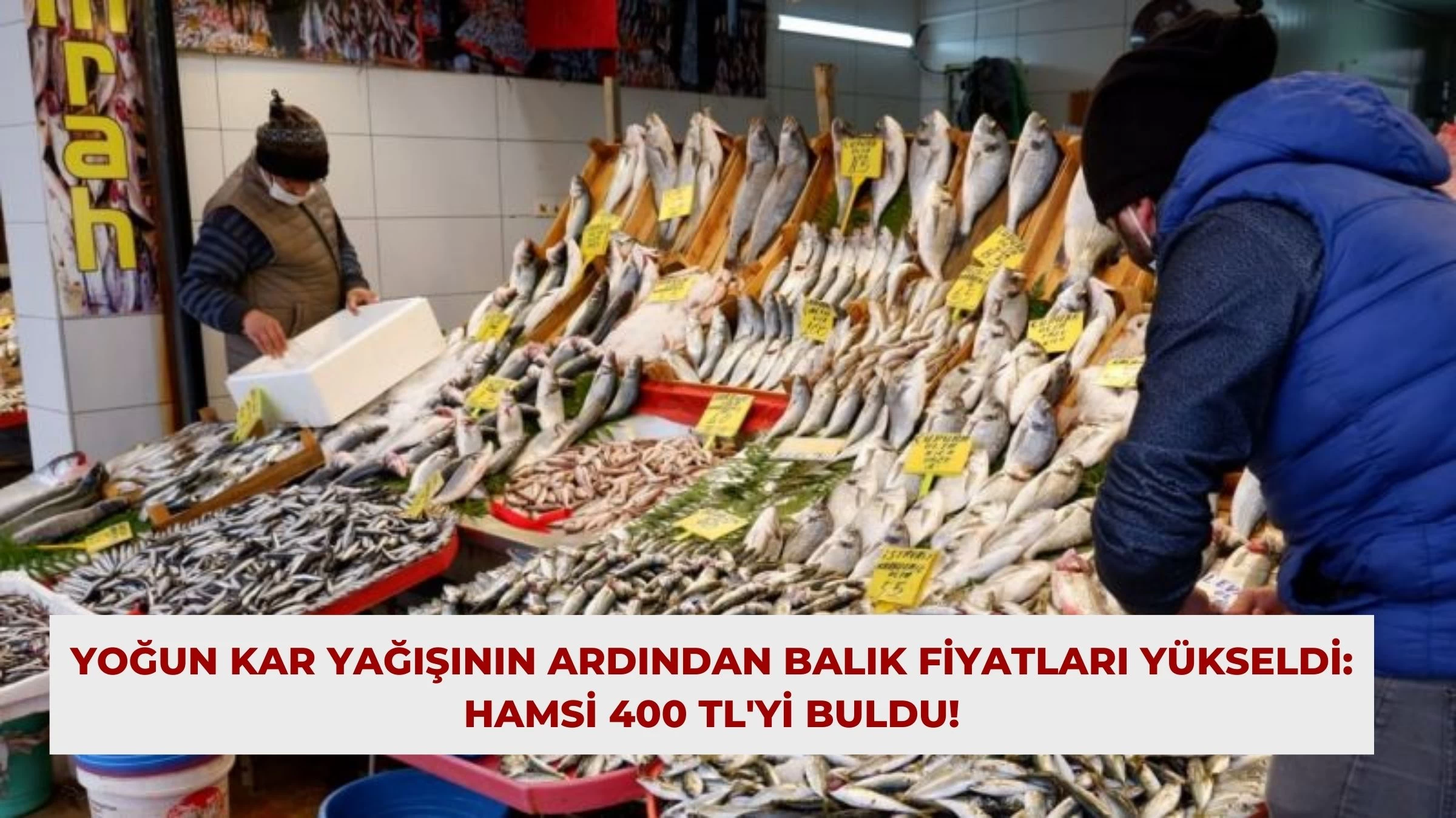 Yoğun Kar Yağışının Ardından Balık Fiyatları Yükseldi: Hamsi 400 TL'yi Buldu!